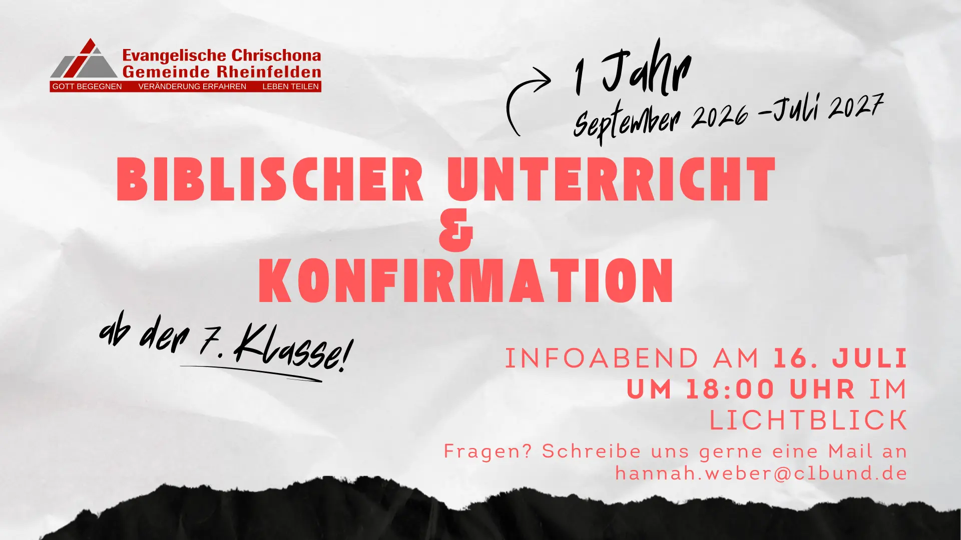 Einladung Biblischer Unterricht+Konfi